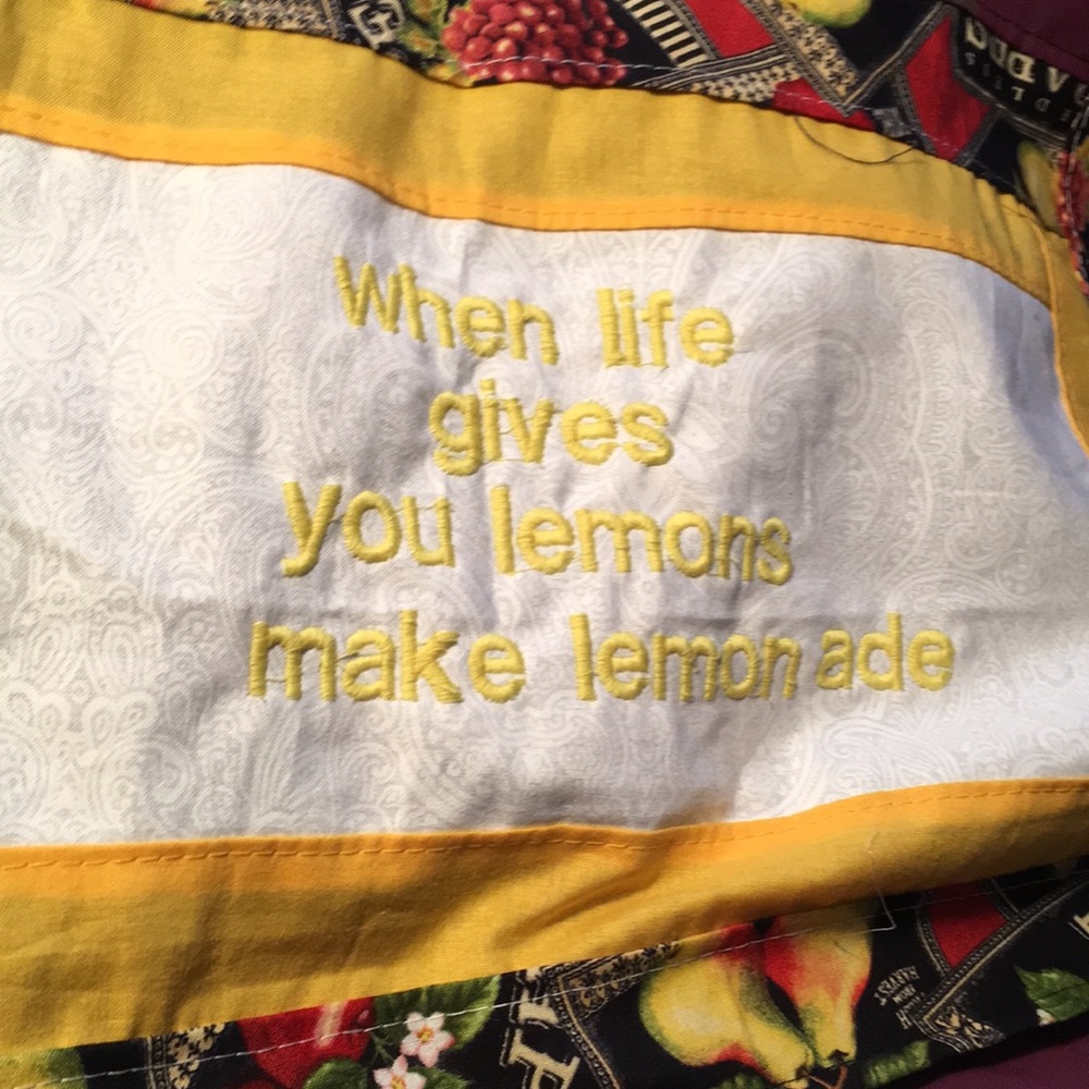 Reversible shopping bag homemade